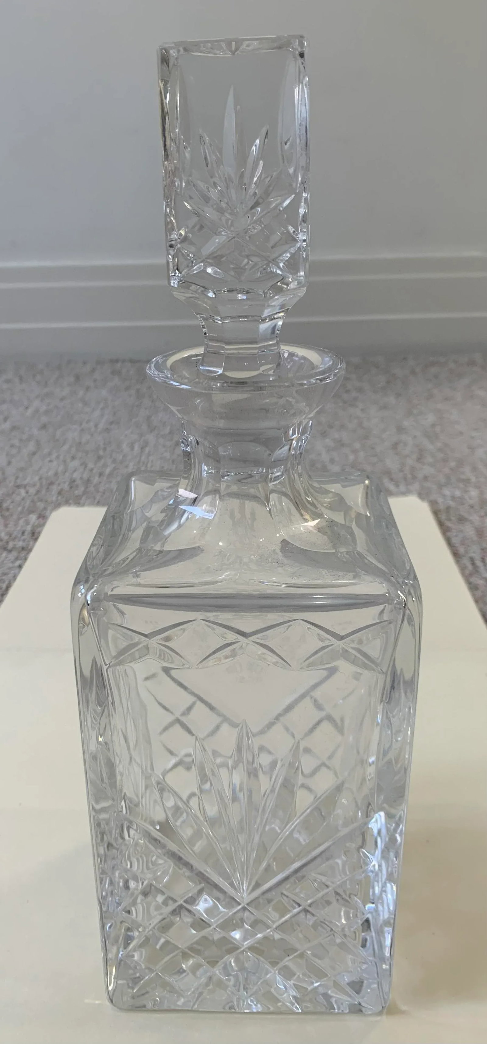 Mid 20th Century Vintage Cut Glass Decanter - 2