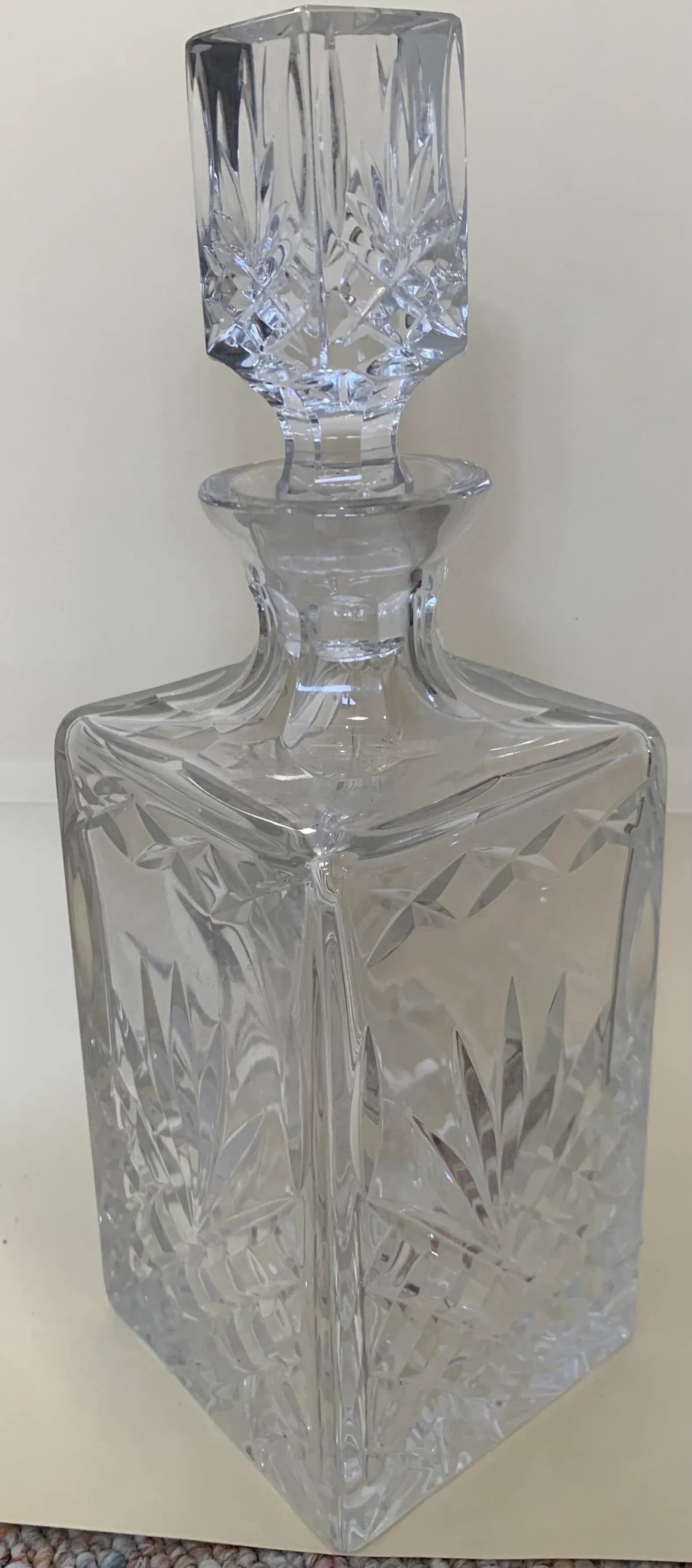Mid 20th Century Vintage Cut Glass Decanter - 3