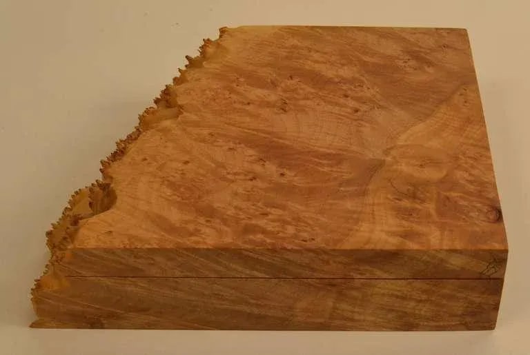 Michael Elkan Hinged Burl Jewelry Box - 2