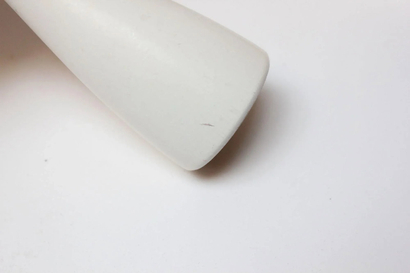 Petite Danish Modern White Candlesticks - 12