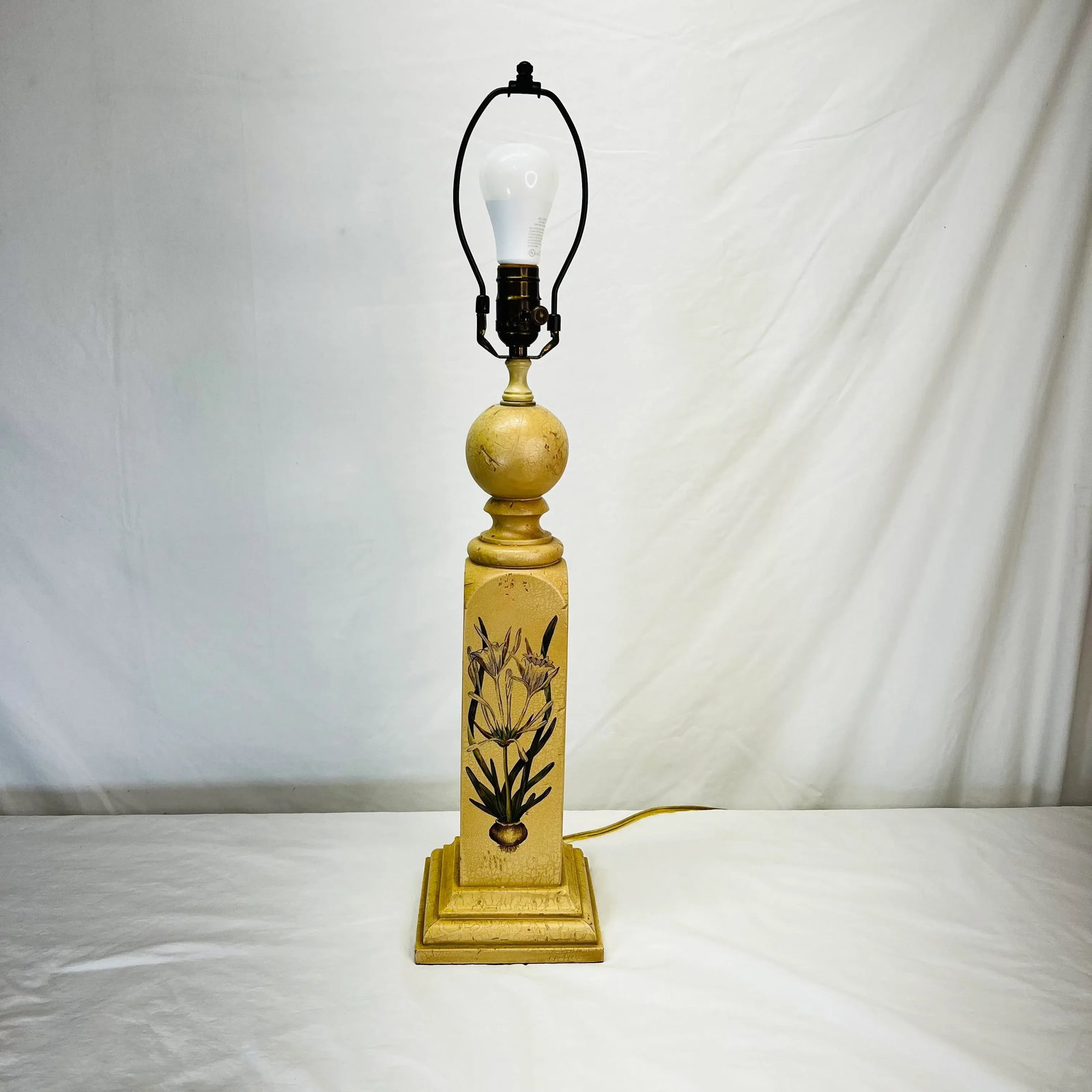 Wildwood Botanical Design Wood Column Table Lamp - 11