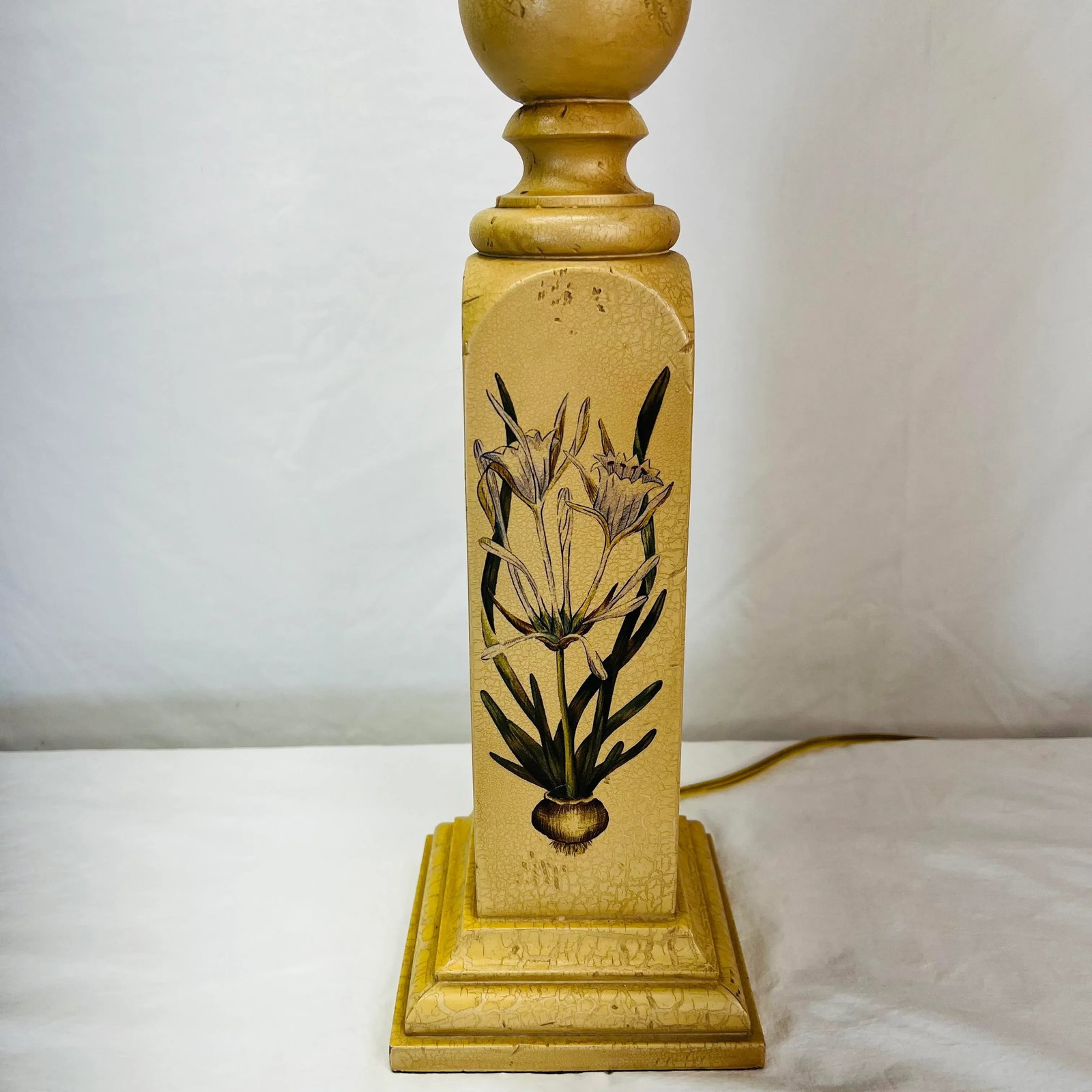 Wildwood Botanical Design Wood Column Table Lamp - 2