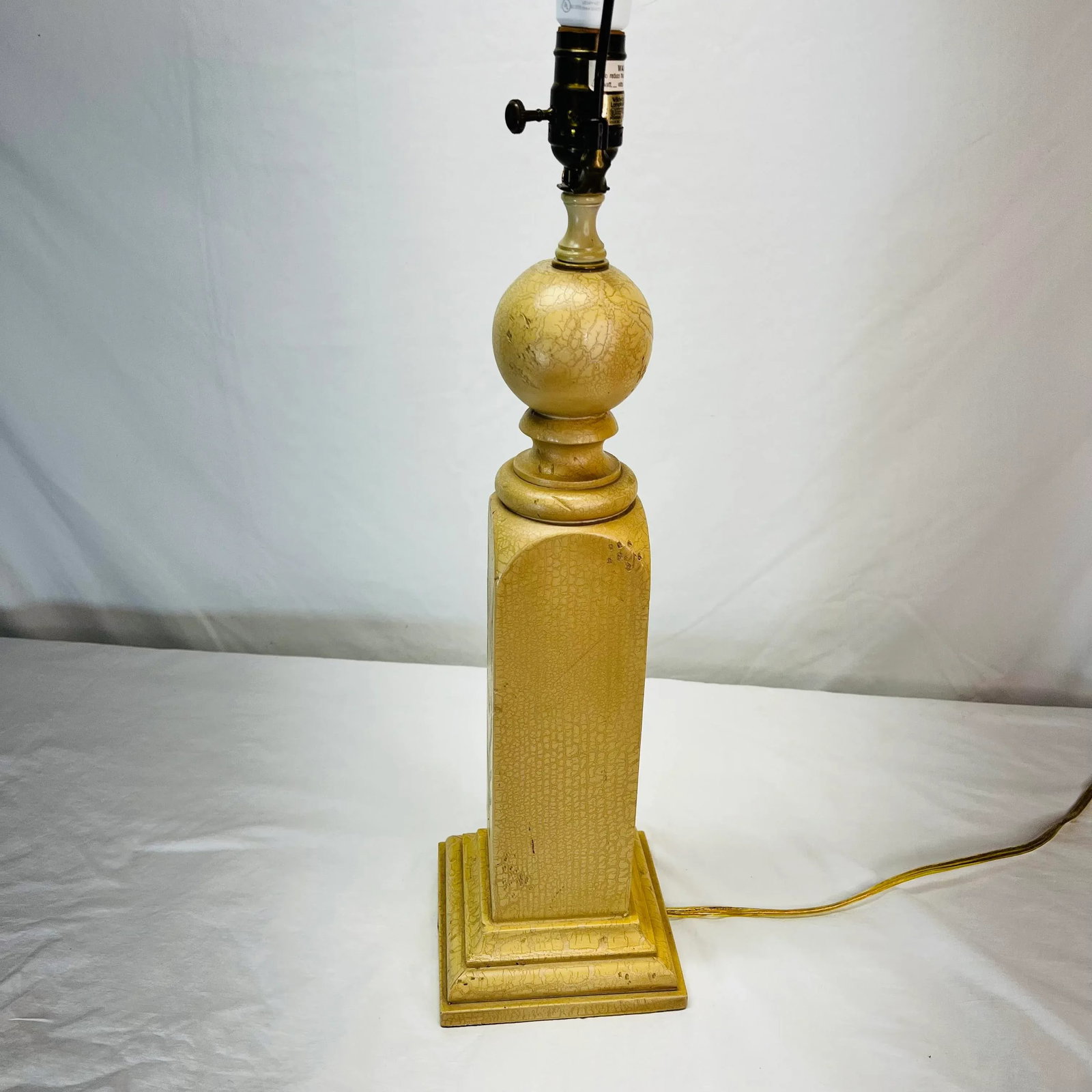 Wildwood Botanical Design Wood Column Table Lamp - 9