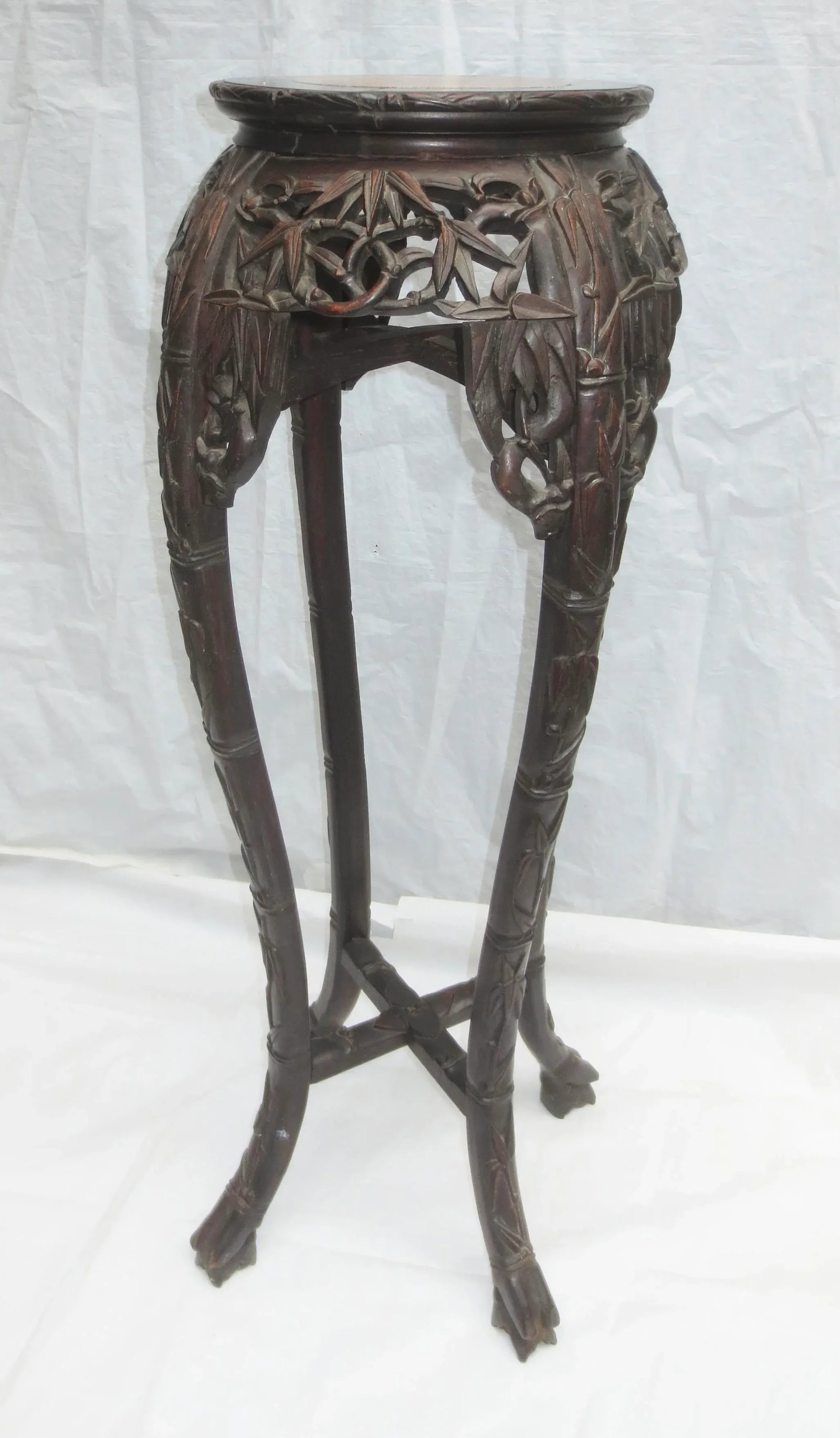 Antique Chinese Vase/Pedestal Table Circa 1920s - 8