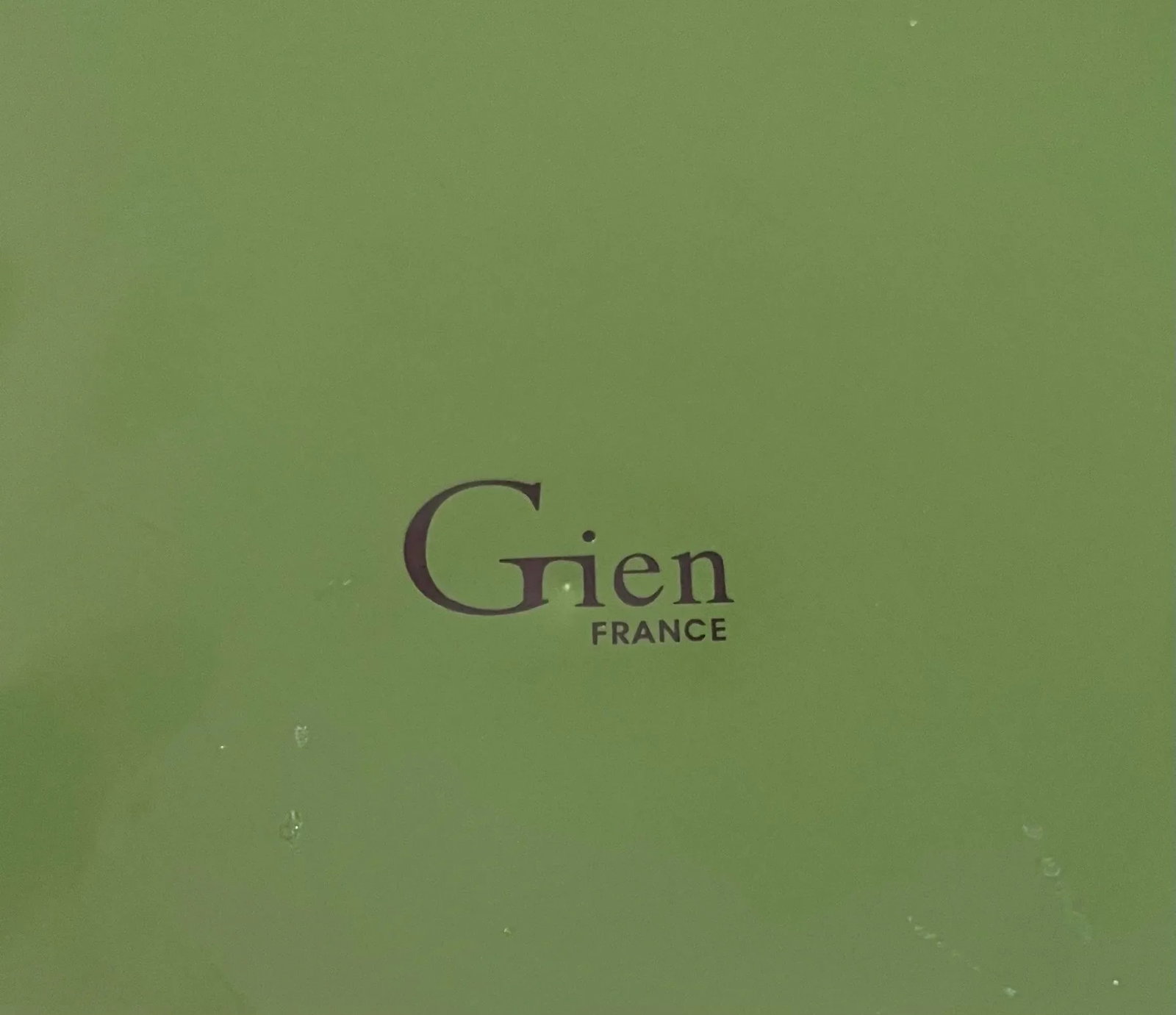 Set of 5 Gien France Green Charger Plates - 10