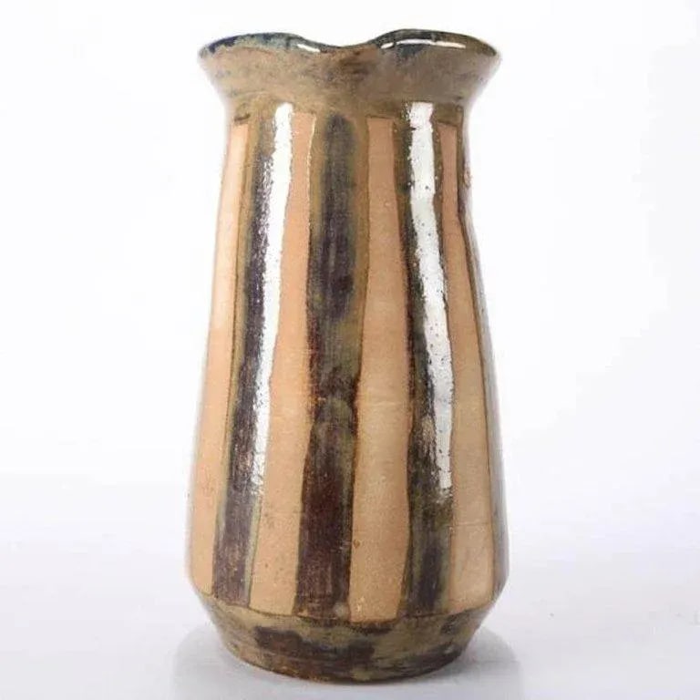 Mid-Century Modern Hand-Thrown and Glazed Studio Pottery Pitcher - 6