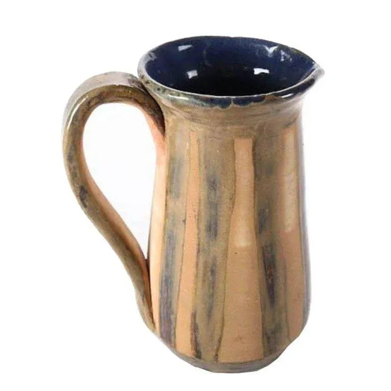 Mid-Century Modern Hand-Thrown and Glazed Studio Pottery Pitcher - 8