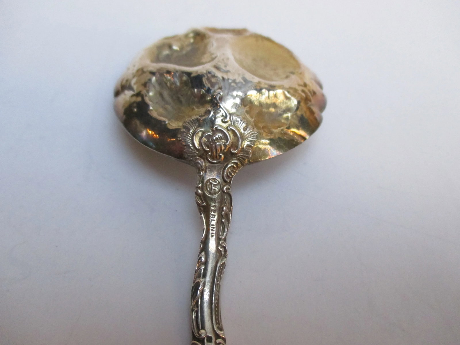 Sterling Silver Berry Spoon Circa 1900 by Spencer - 7