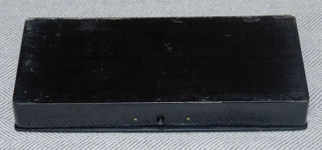 Louis Philippe Papier Mache Mother of Pearl Decoration Lacquer Pen Box - 4