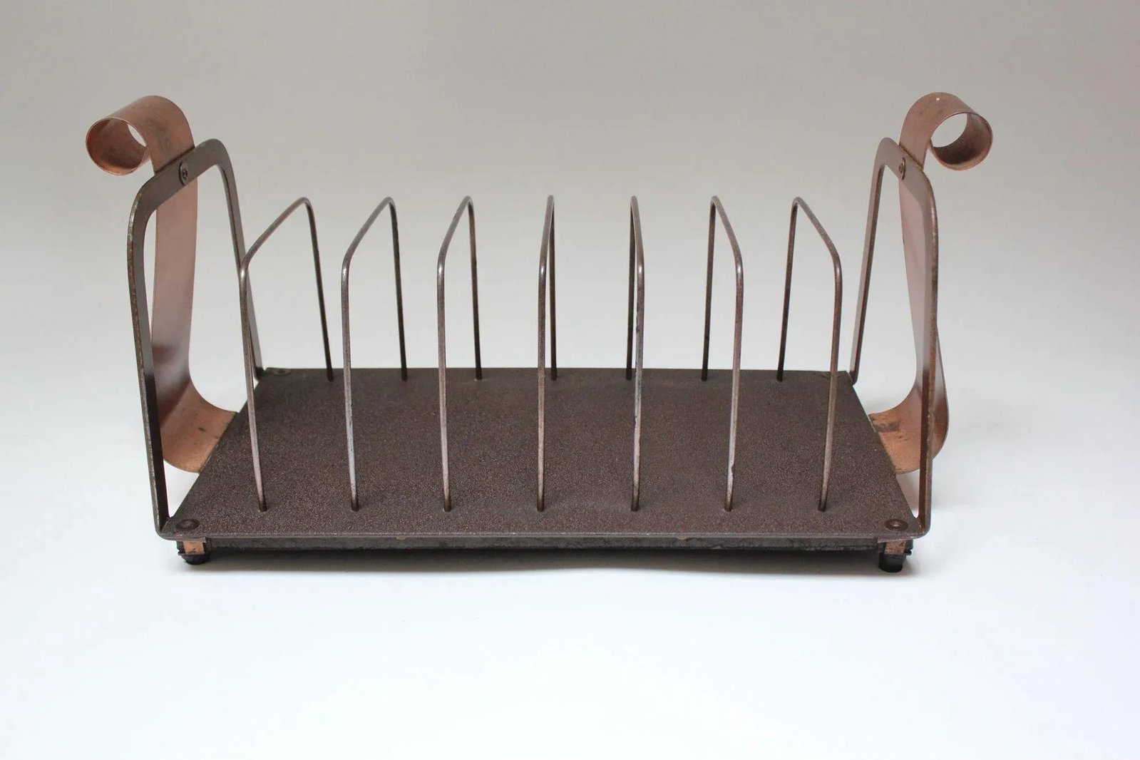 Vintage Aluminum "Scroll" LP/Vinyl/45 Record Rack - 3