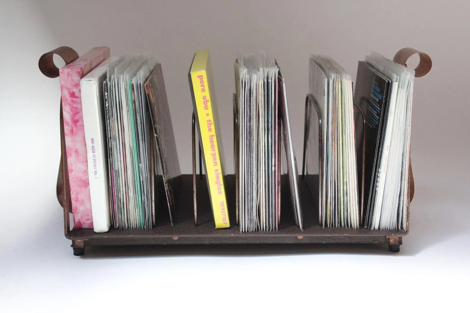 Vintage Aluminum "Scroll" LP/Vinyl/45 Record Rack - 5