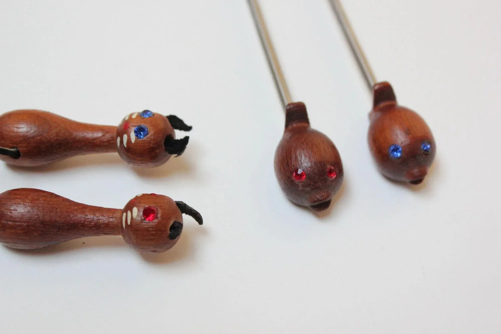 Danish Modern Teak Cat and Fish Cocktail/Hors d'Oeuvres Picks - 5