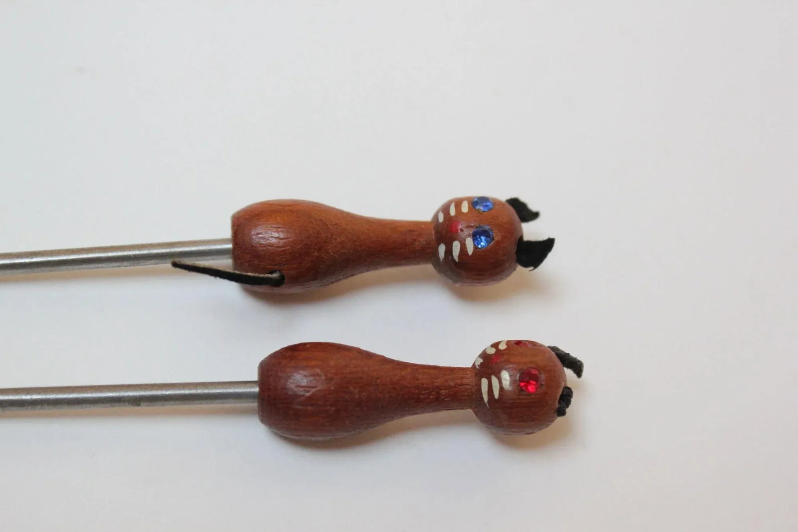 Danish Modern Teak Cat and Fish Cocktail/Hors d'Oeuvres Picks - 7