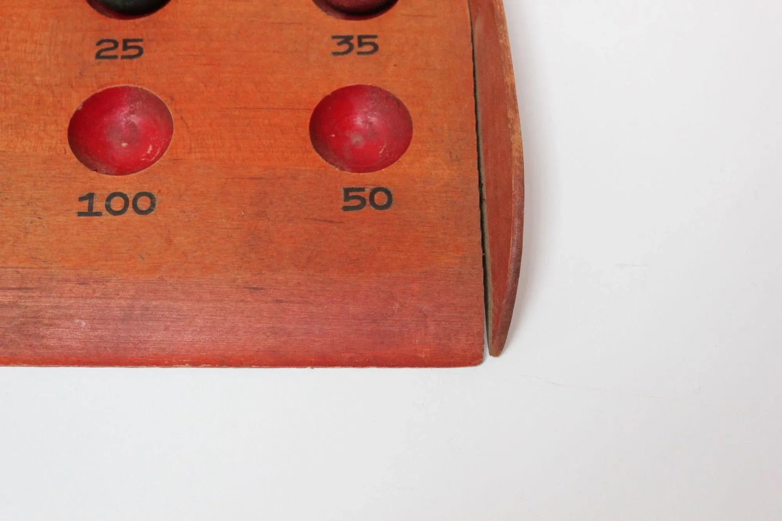 Vintage Folk Art/Primitive Skee Ball Game With Three Balls - 10
