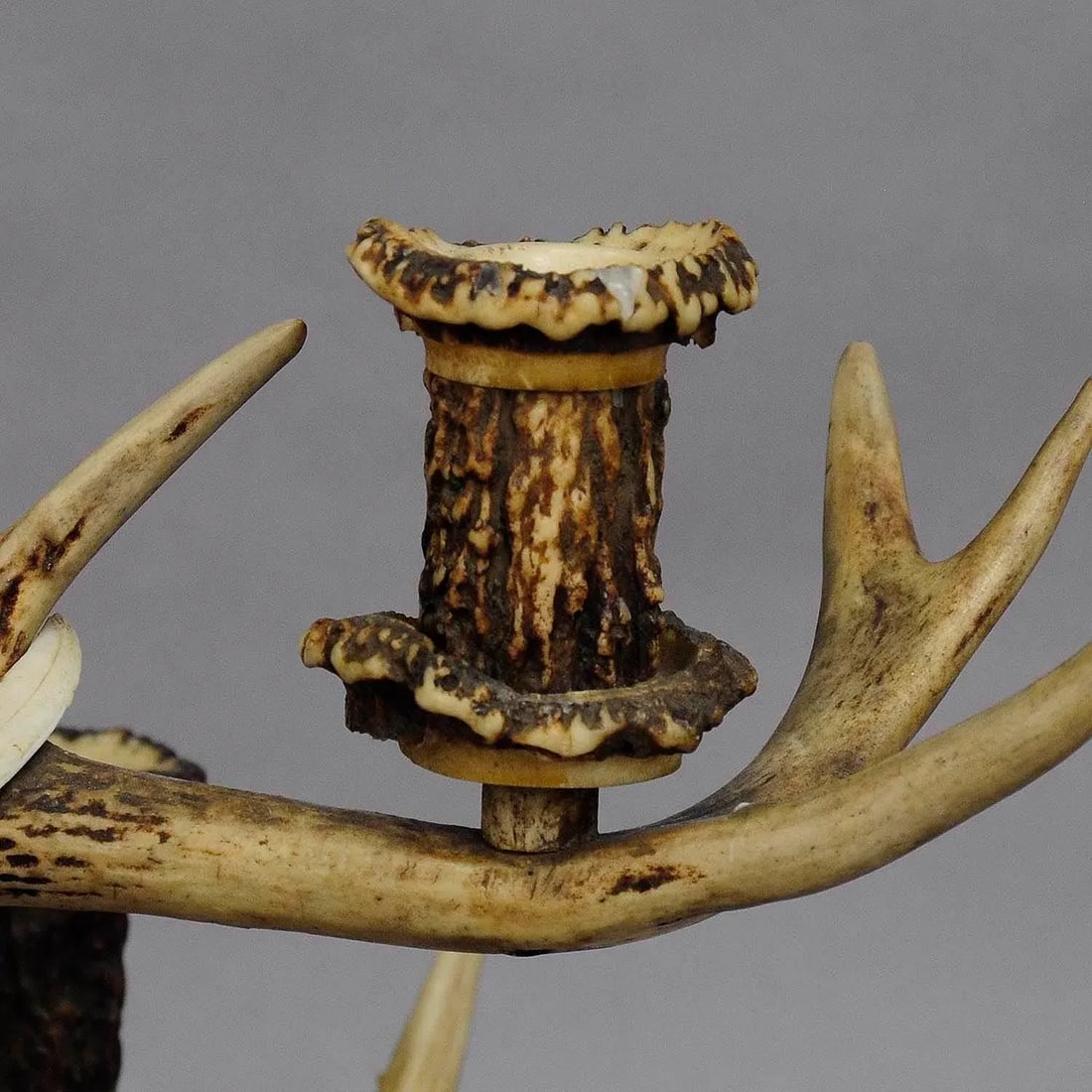 Black Forest Cabin Decor Antler Candelabra Circa 1900 - 5