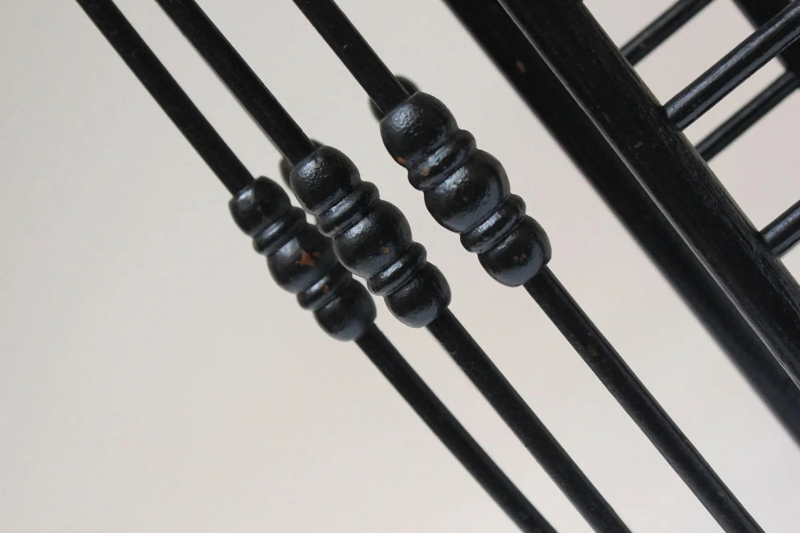 Arts and Crafts Stick and Ball Form Ebonized Umbrella Stand - 9