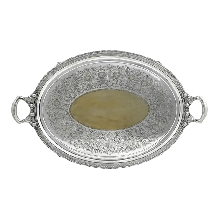 Late 19th Century Tiffany and Co. Silver Soldered Tray Plateau by Edward Moore (1 of 7)