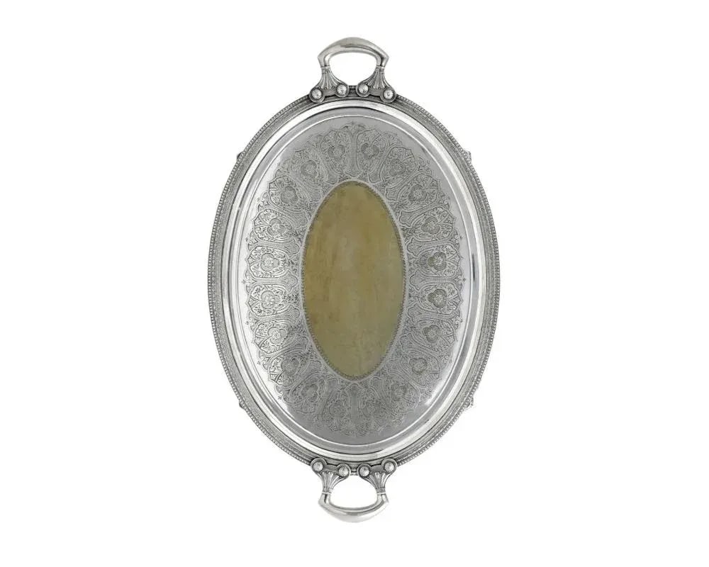 Late 19th Century Tiffany and Co. Silver Soldered Tray Plateau by Edward Moore - 2