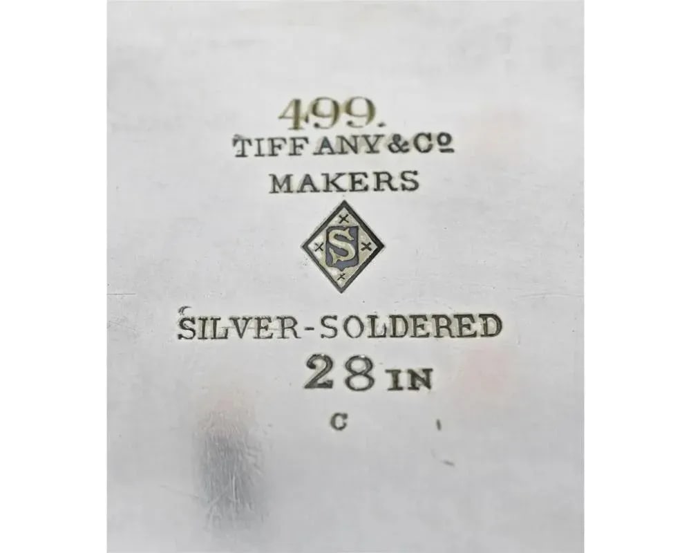 Late 19th Century Tiffany and Co. Silver Soldered Tray Plateau by Edward Moore - 6
