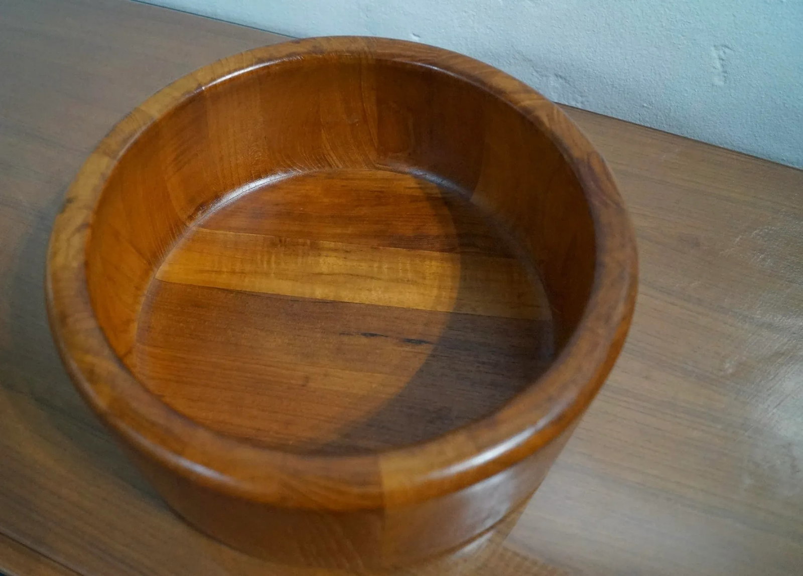 1960's Danish Modern Sculpted Teak Richard Nissen Bowl - 10