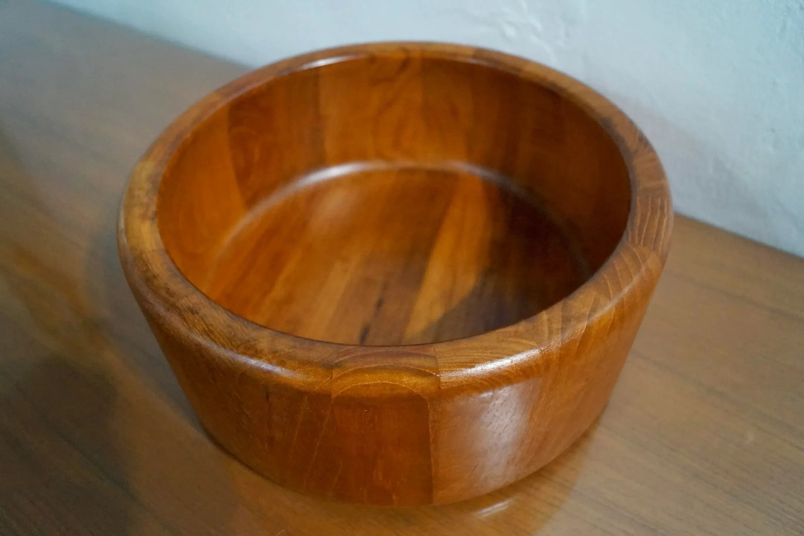 1960's Danish Modern Sculpted Teak Richard Nissen Bowl - 9