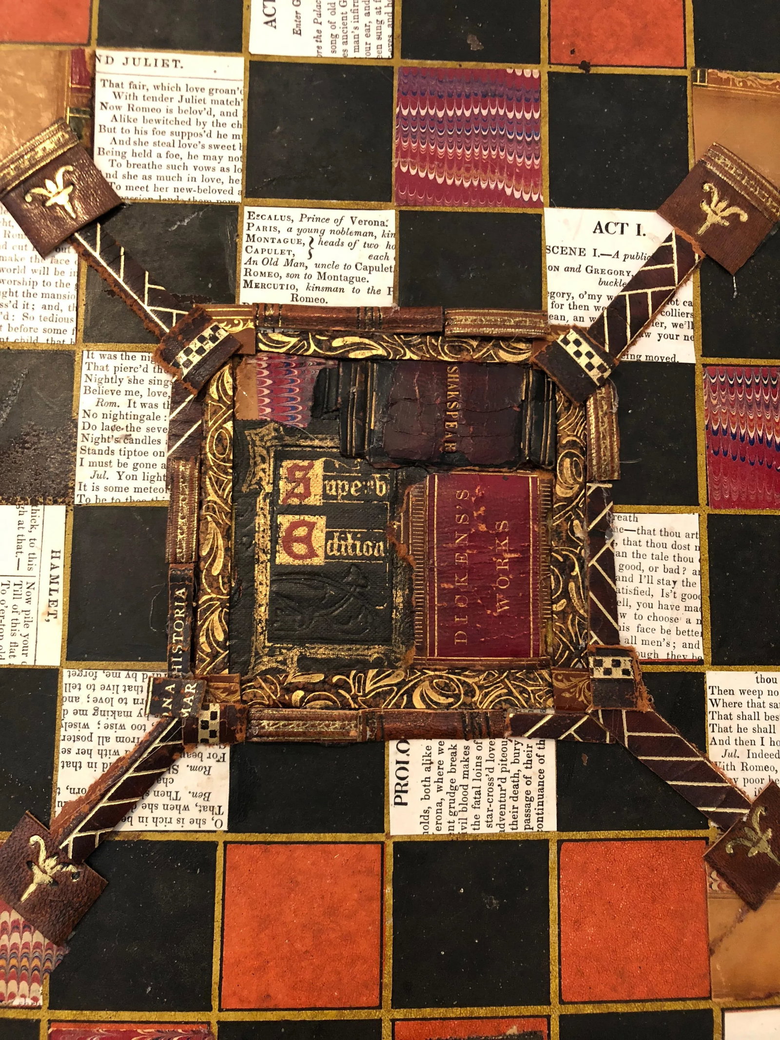 Fay Sciarra Mixed Media Gameboard Collage Wall Art - 3