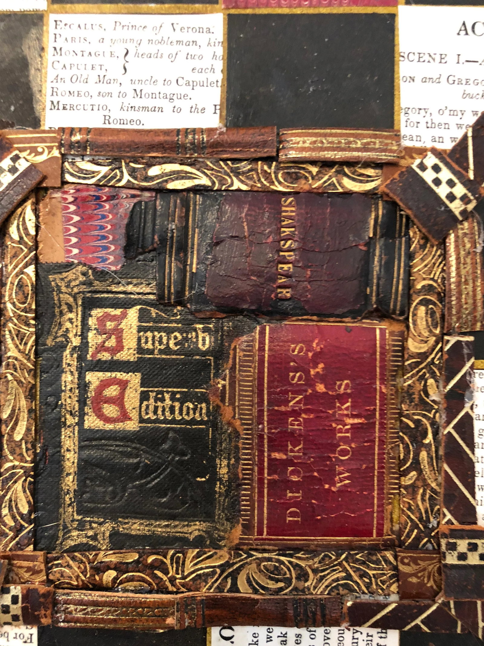 Fay Sciarra Mixed Media Gameboard Collage Wall Art - 4