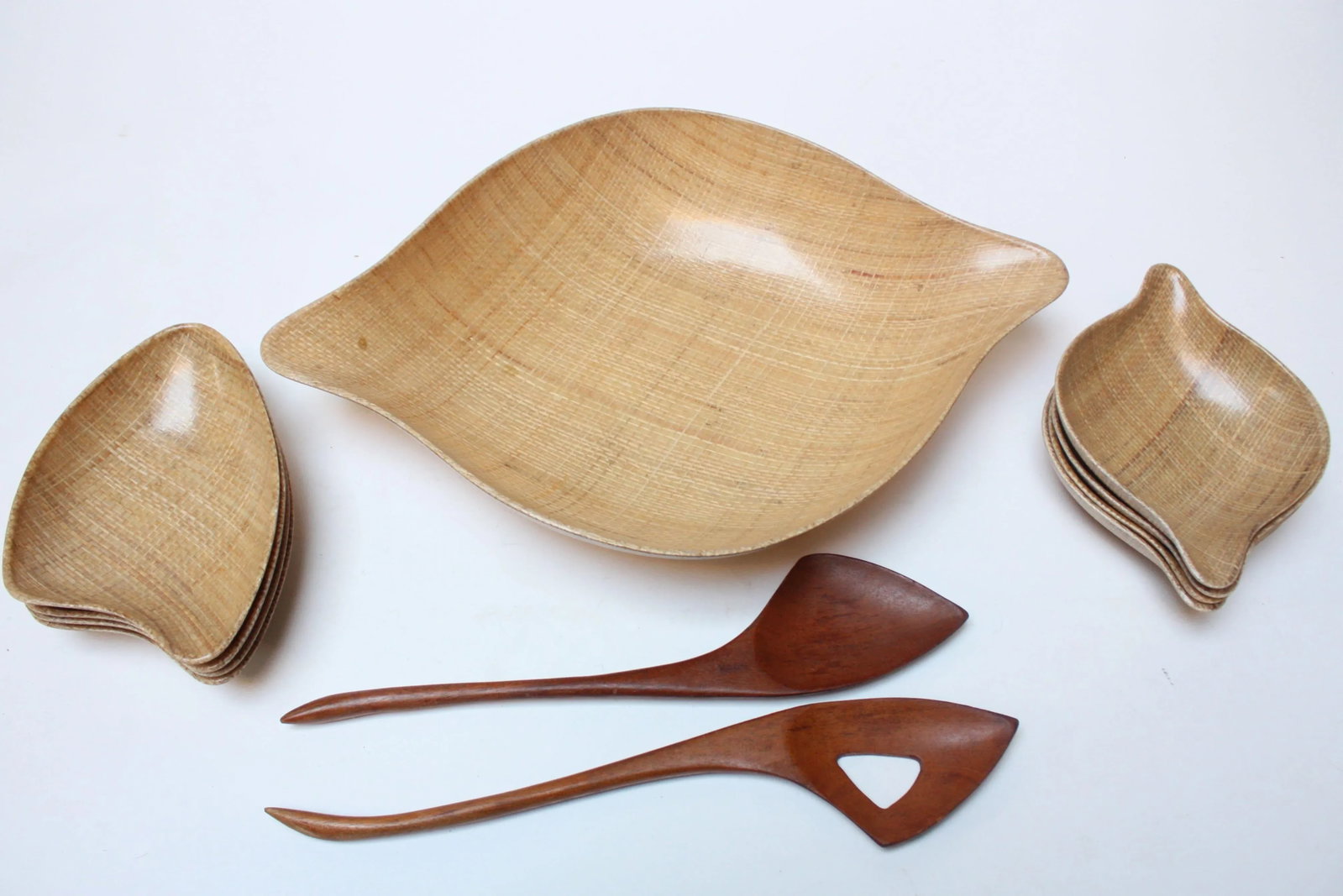 Abaca' Raffia Salad Set by Grainville of California - 13