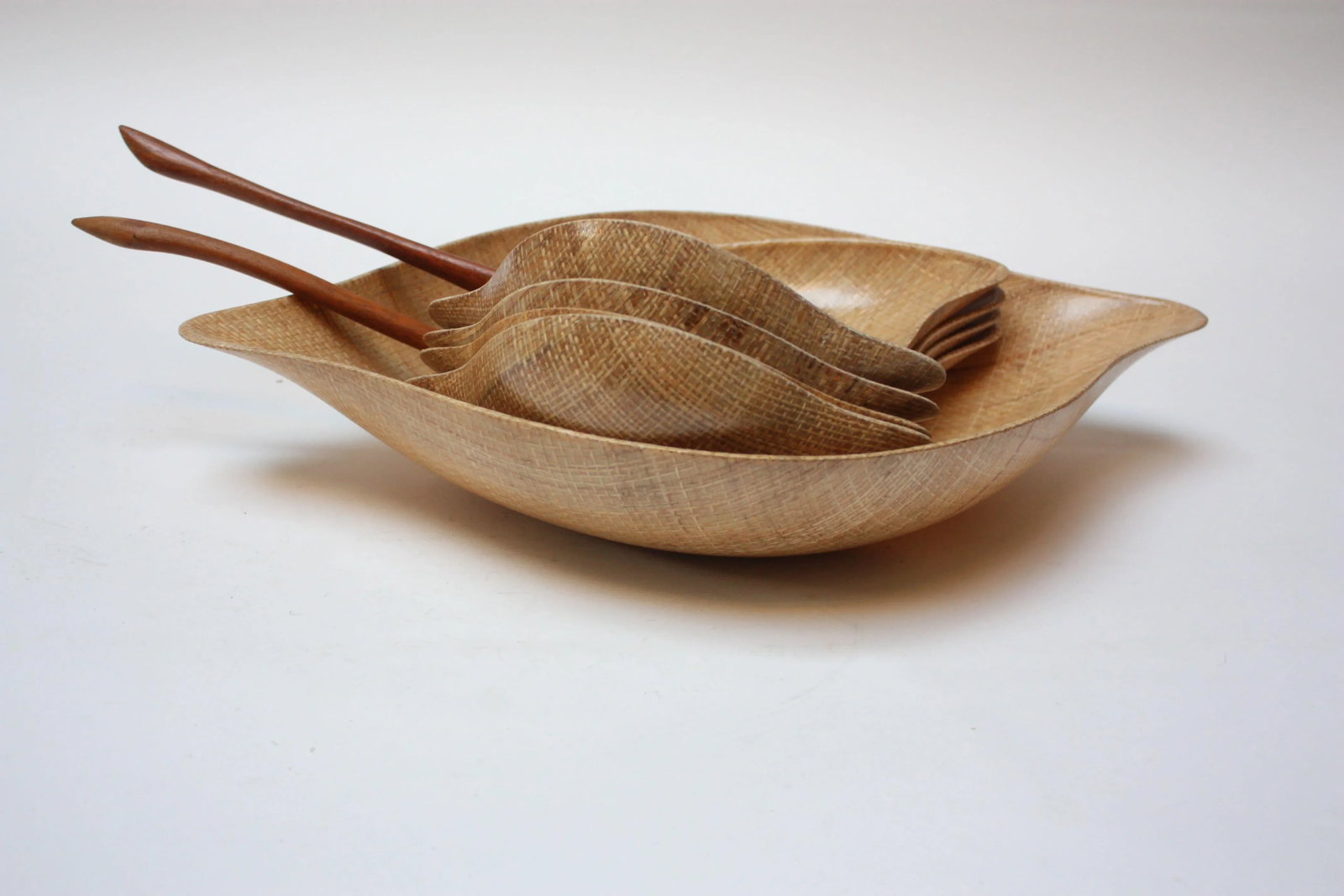 Abaca' Raffia Salad Set by Grainville of California - 2