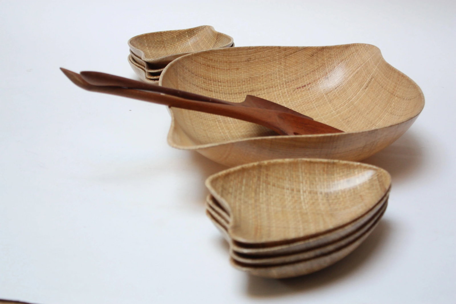 Abaca' Raffia Salad Set by Grainville of California - 5