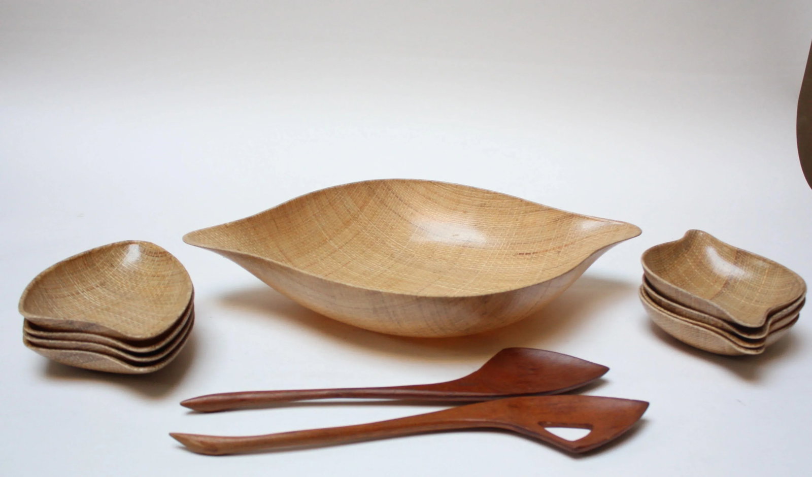 Abaca' Raffia Salad Set by Grainville of California - 7