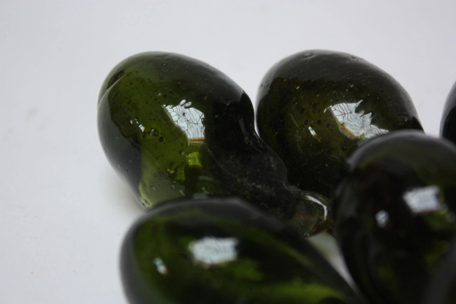 Set of Three Vintage Blown-Glass Grape Clusters - 5