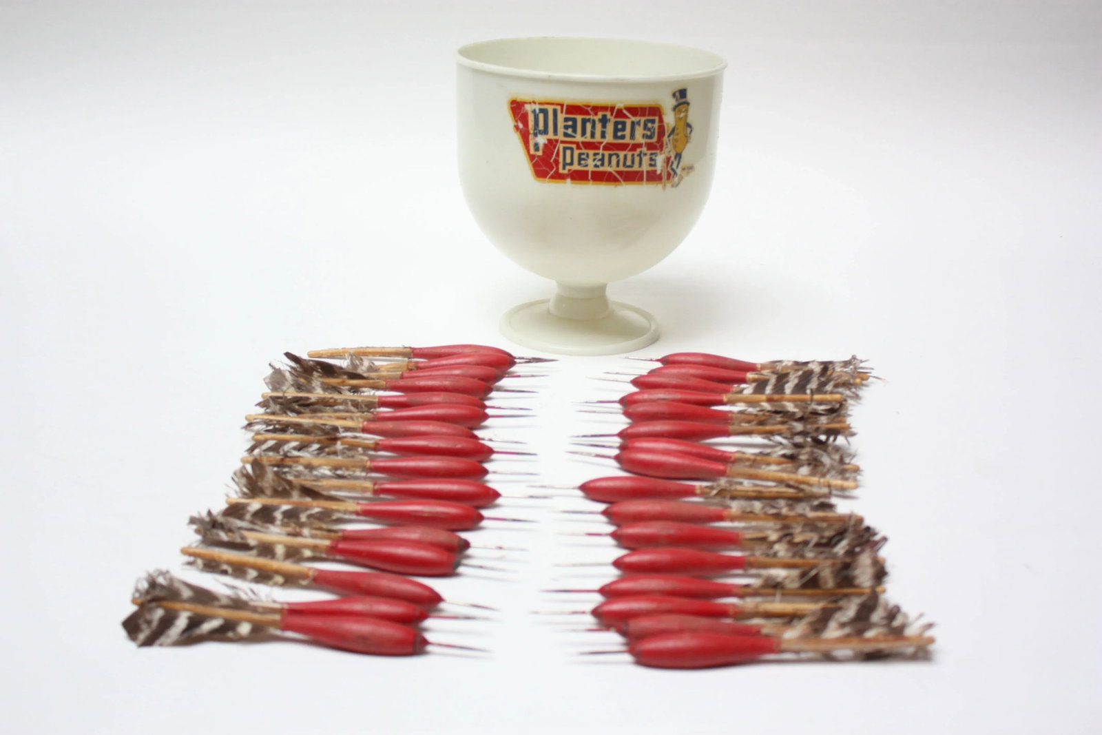 Collection of 32 Vintage Apex Darts With Planters Decorative Storage Bowl - 13
