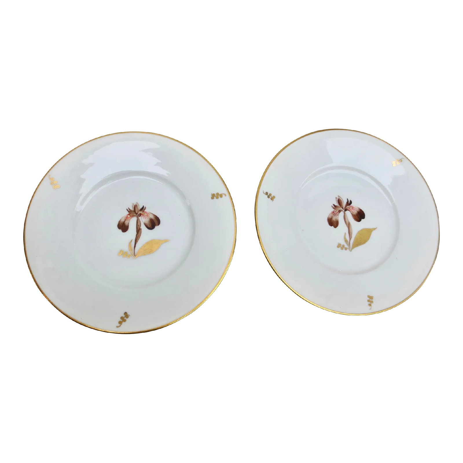 Brown Iris Plate by Royal Copenhagen Circa 1958 (1 of 5)