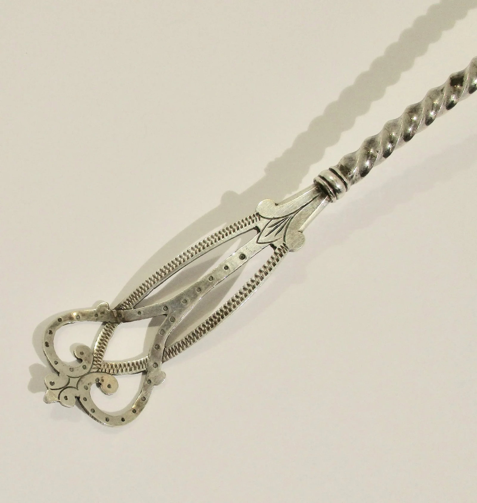 830 Silver Standard Pierced Spoon Serving Piece - 2