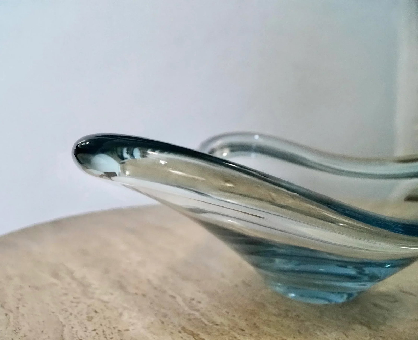 1960's Mid-Century Danish Modern Biomorphic Holmegaard Art Glass Bowl - 11