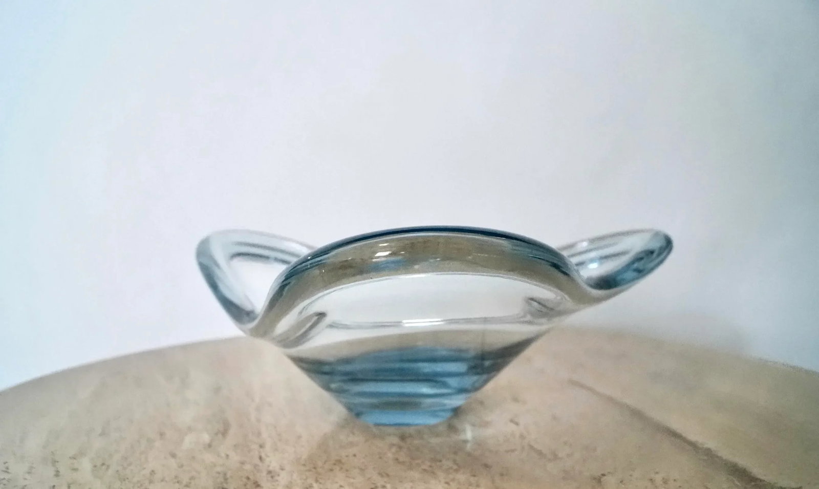 1960's Mid-Century Danish Modern Biomorphic Holmegaard Art Glass Bowl - 4