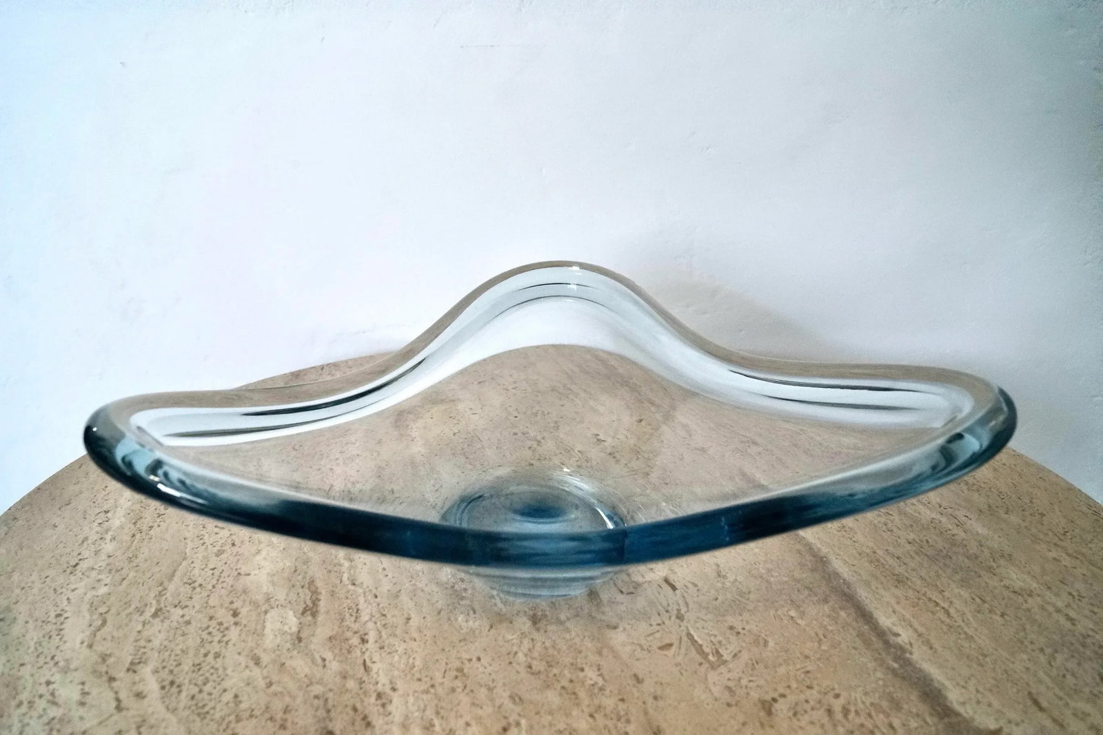 1960's Mid-Century Danish Modern Biomorphic Holmegaard Art Glass Bowl - 5