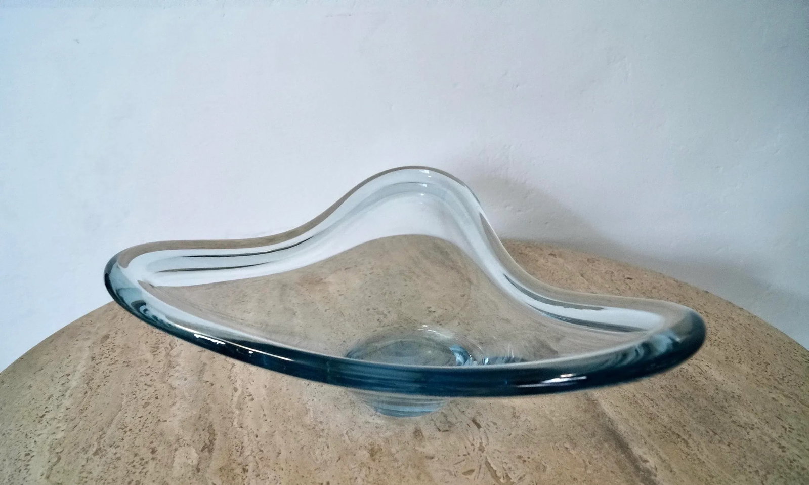 1960's Mid-Century Danish Modern Biomorphic Holmegaard Art Glass Bowl - 7