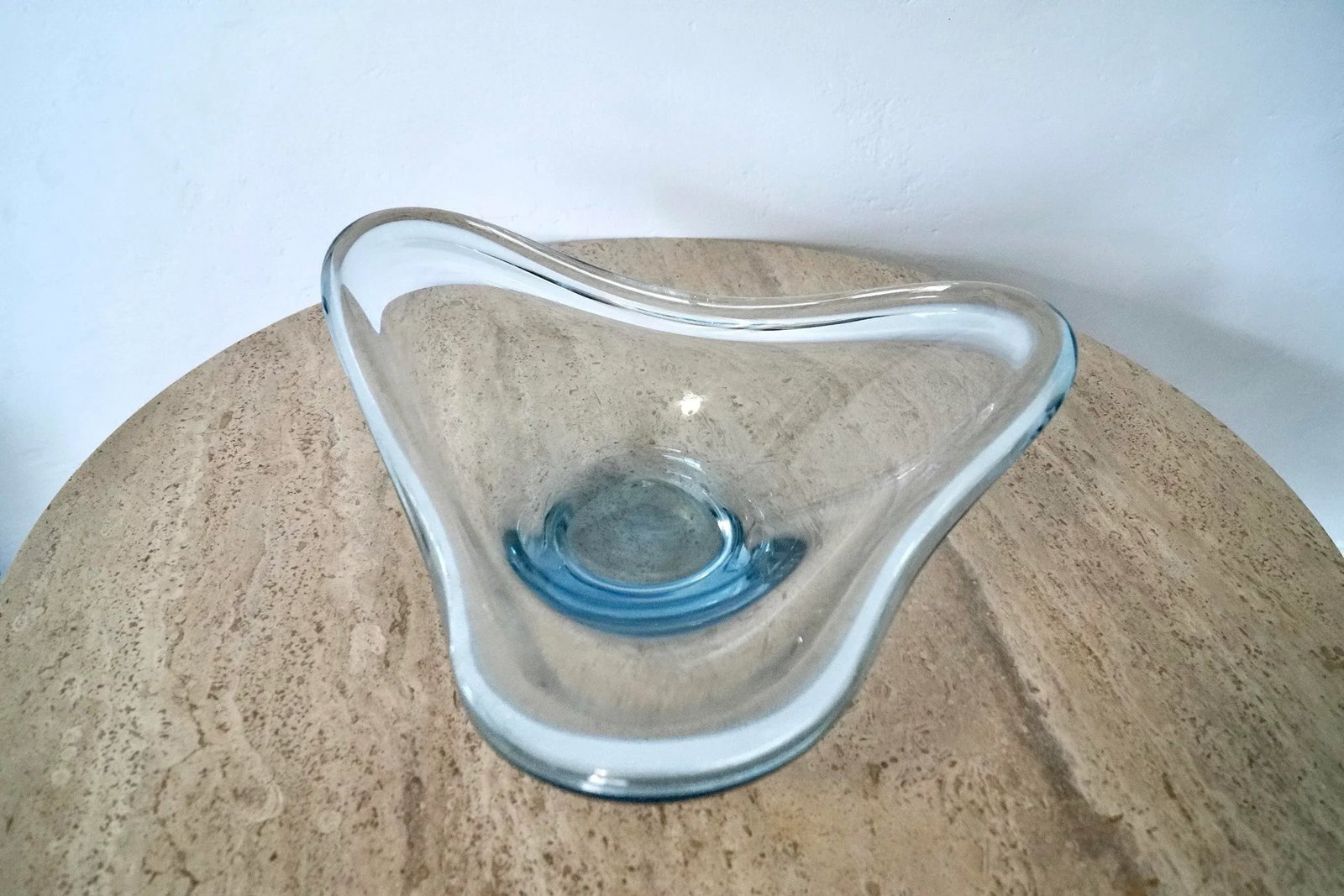 1960's Mid-Century Danish Modern Biomorphic Holmegaard Art Glass Bowl - 8