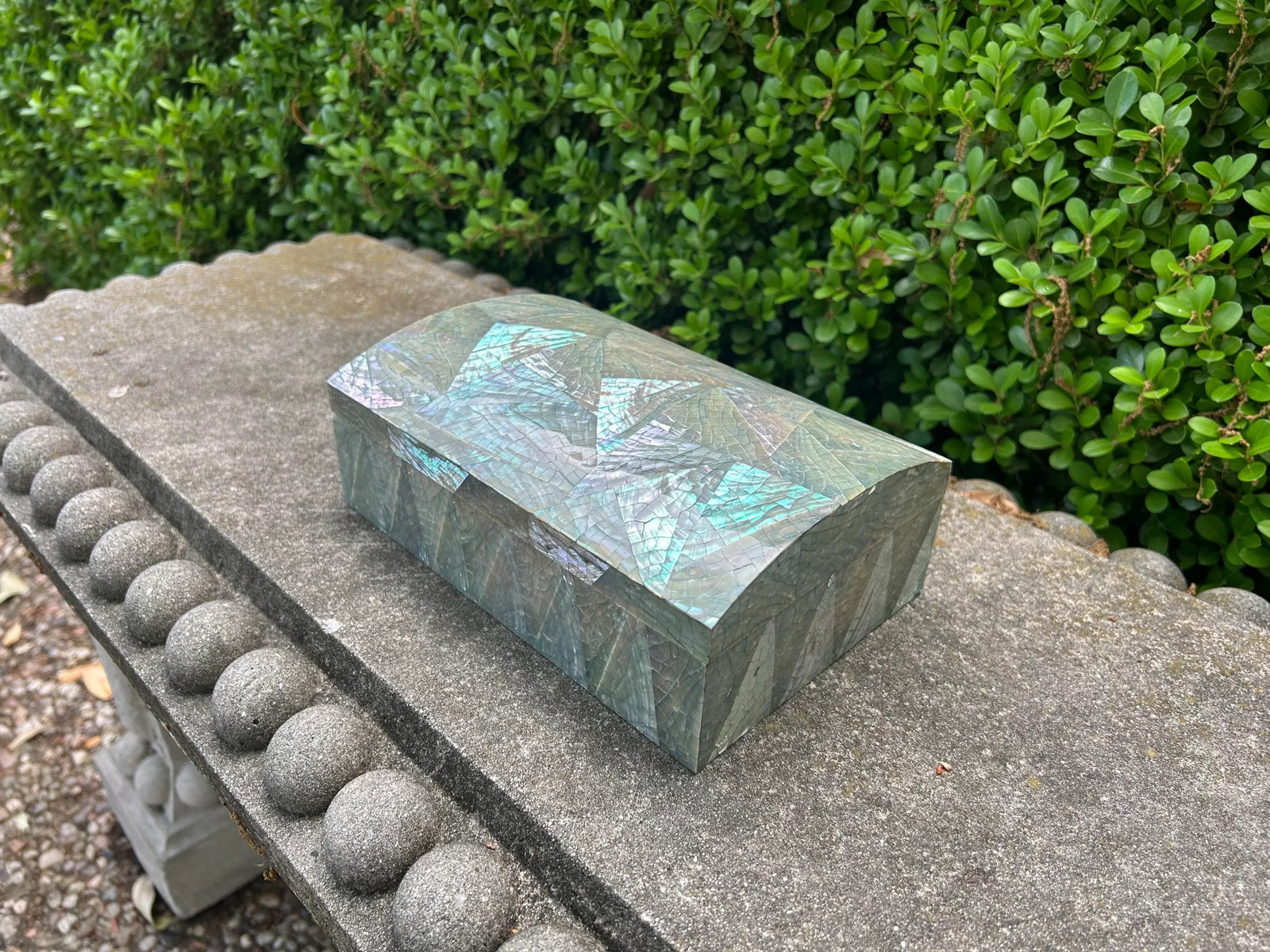1970s Hollywood Regency Decorative Abalone Box - 4