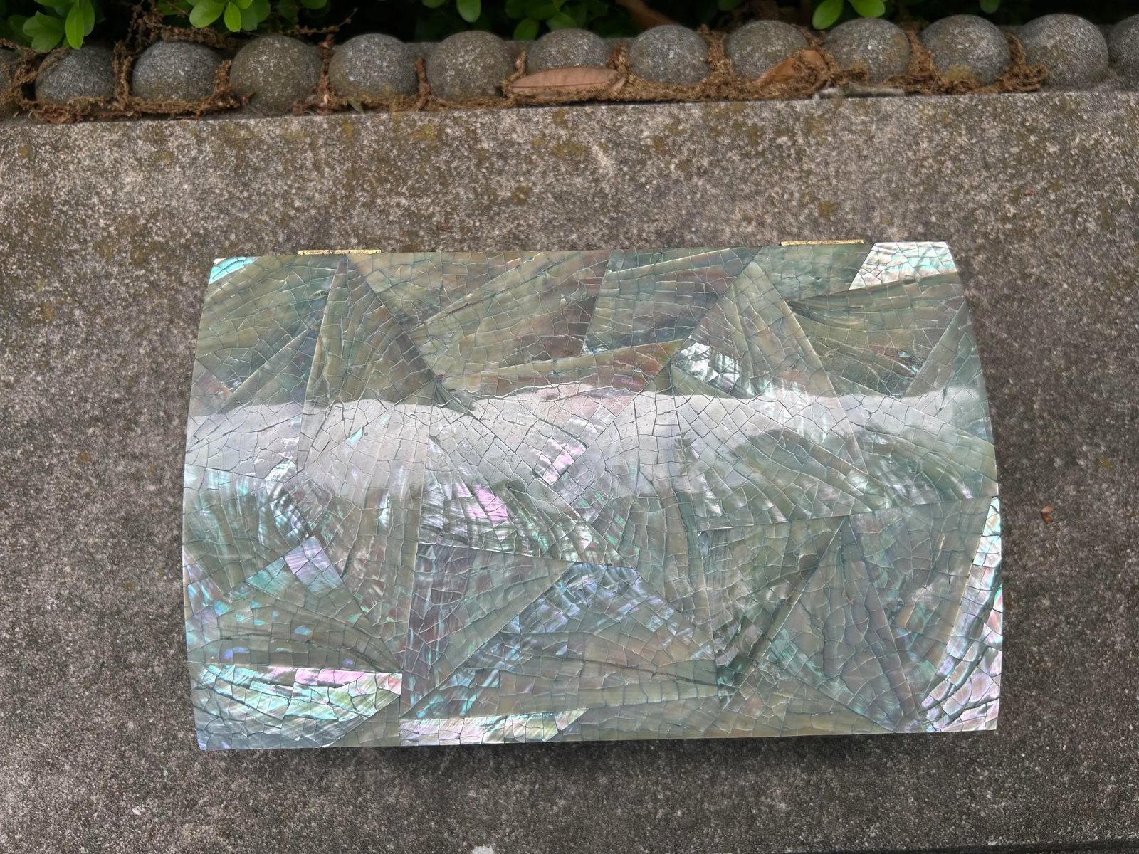 1970s Hollywood Regency Decorative Abalone Box - 7