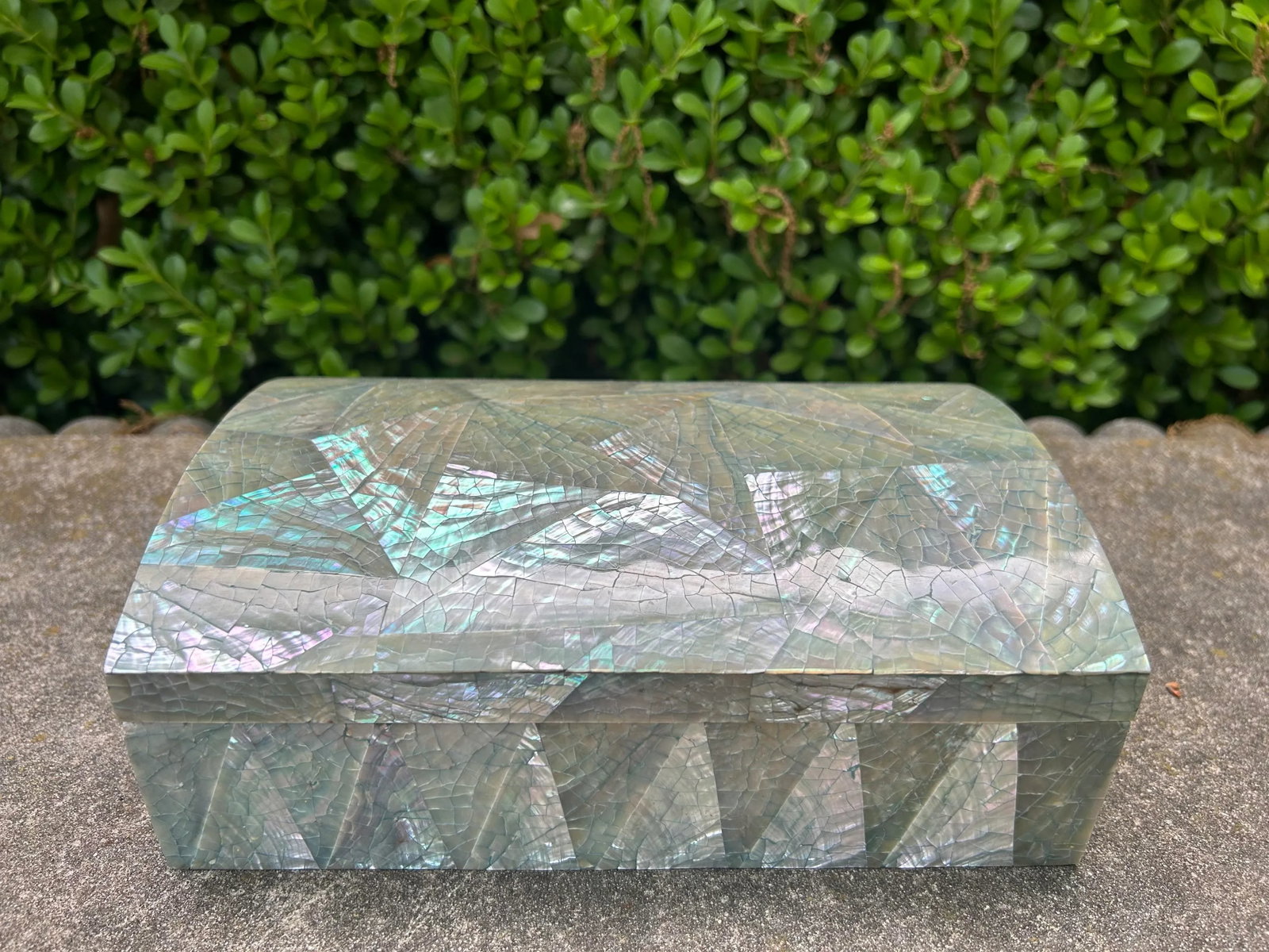 1970s Hollywood Regency Decorative Abalone Box - 8