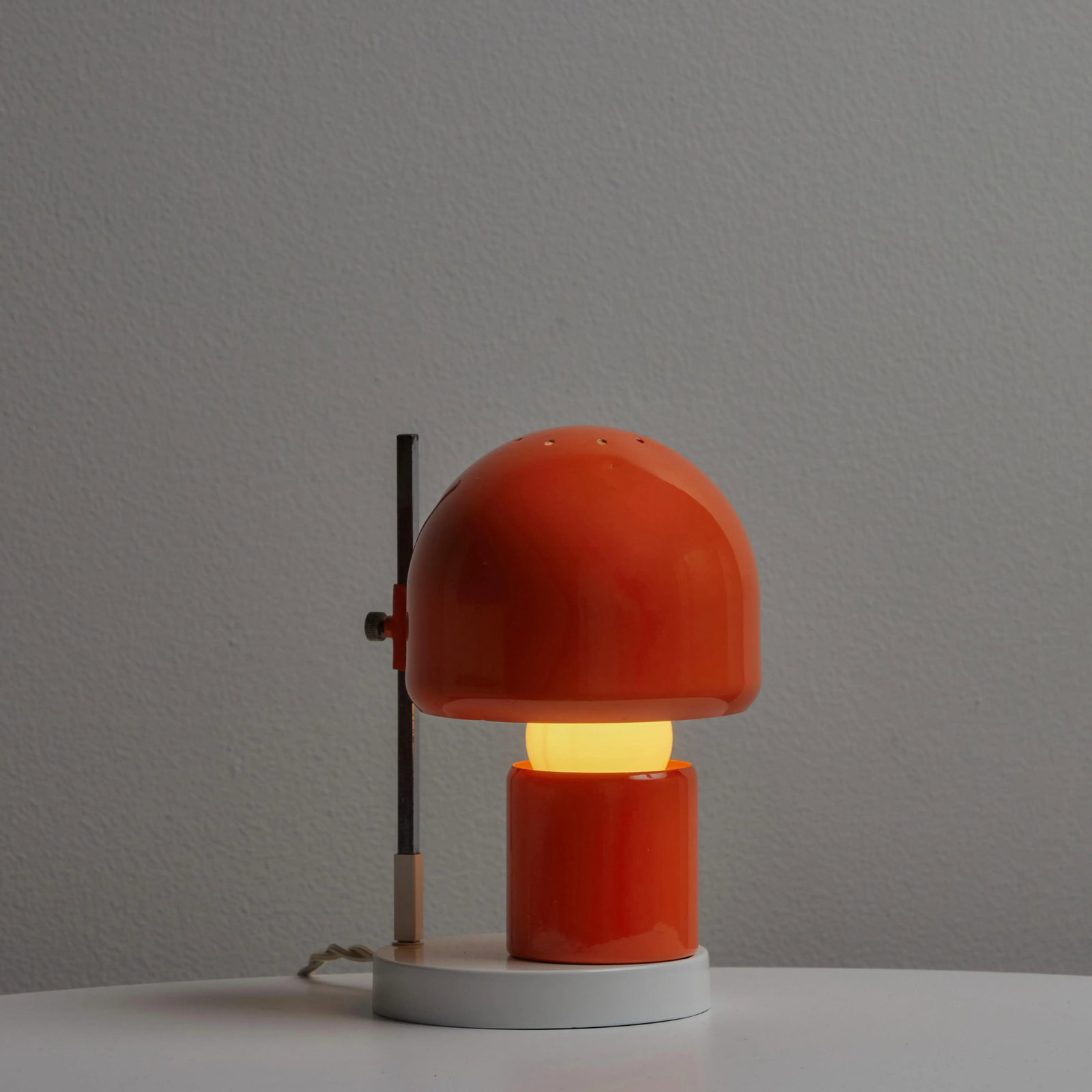 1960s Adjustable Perforated Table Lamp Attributed to Tito Agnoli for O-Luce - 6