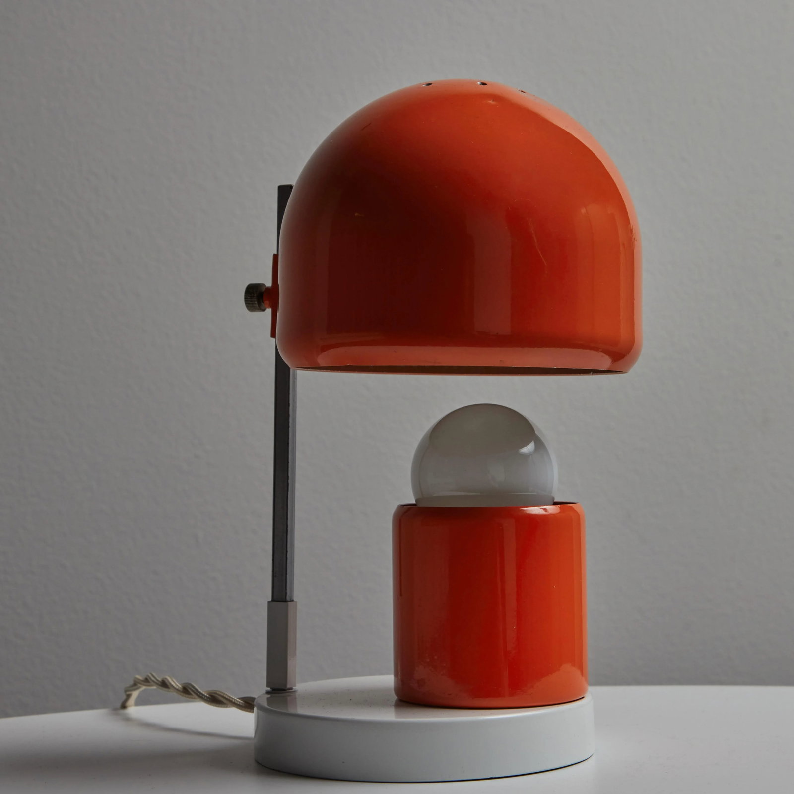 1960s Adjustable Perforated Table Lamp Attributed to Tito Agnoli for O-Luce - 8