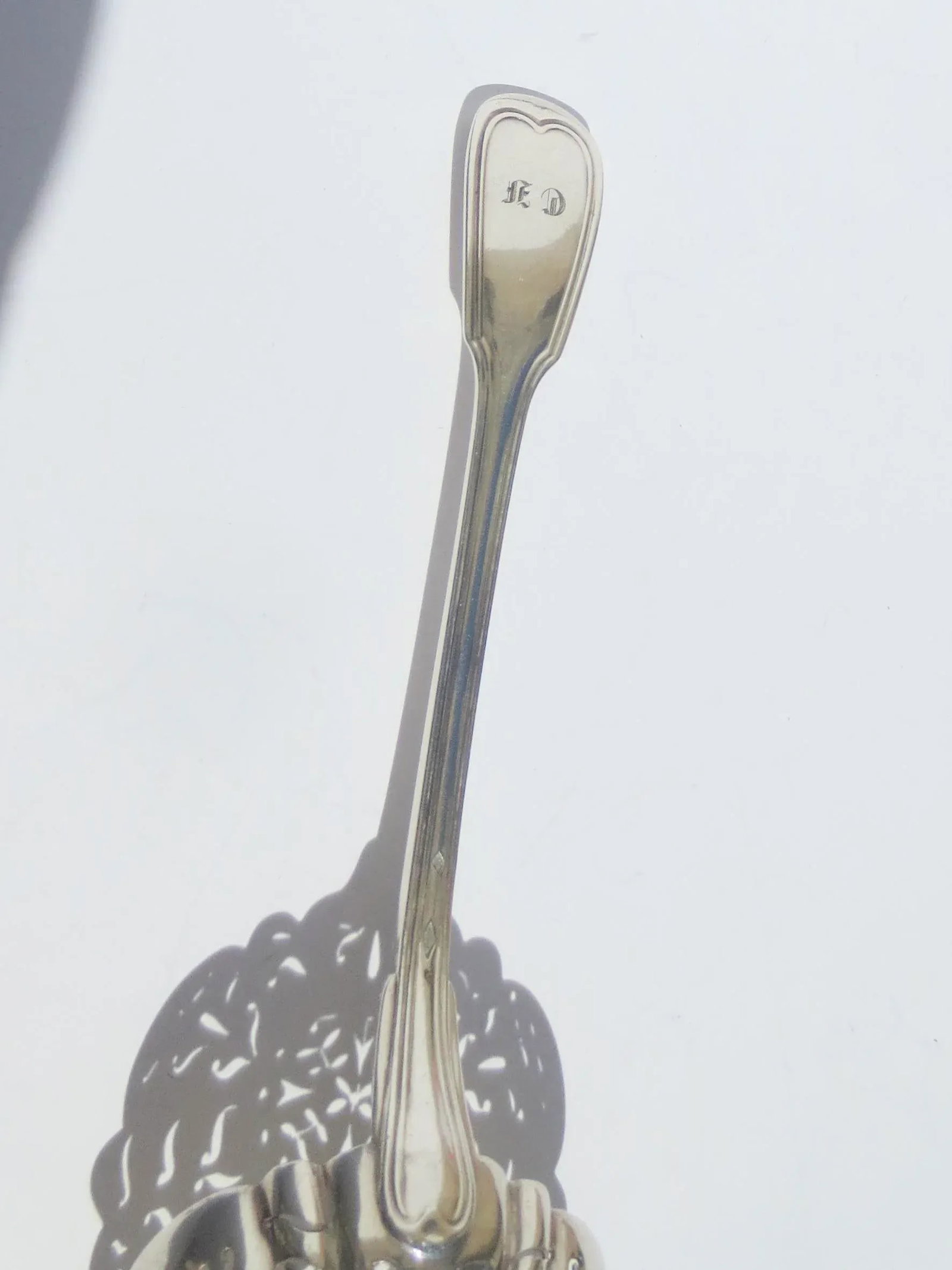 Christofle Silver-Plate Slotted Serving Spoon - 3