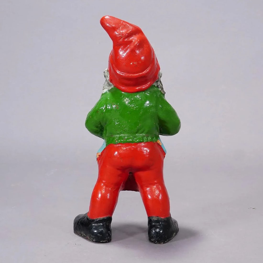 Large Terracotta Garden Gnome With Pipe, Germany Ca. 1930s - 5
