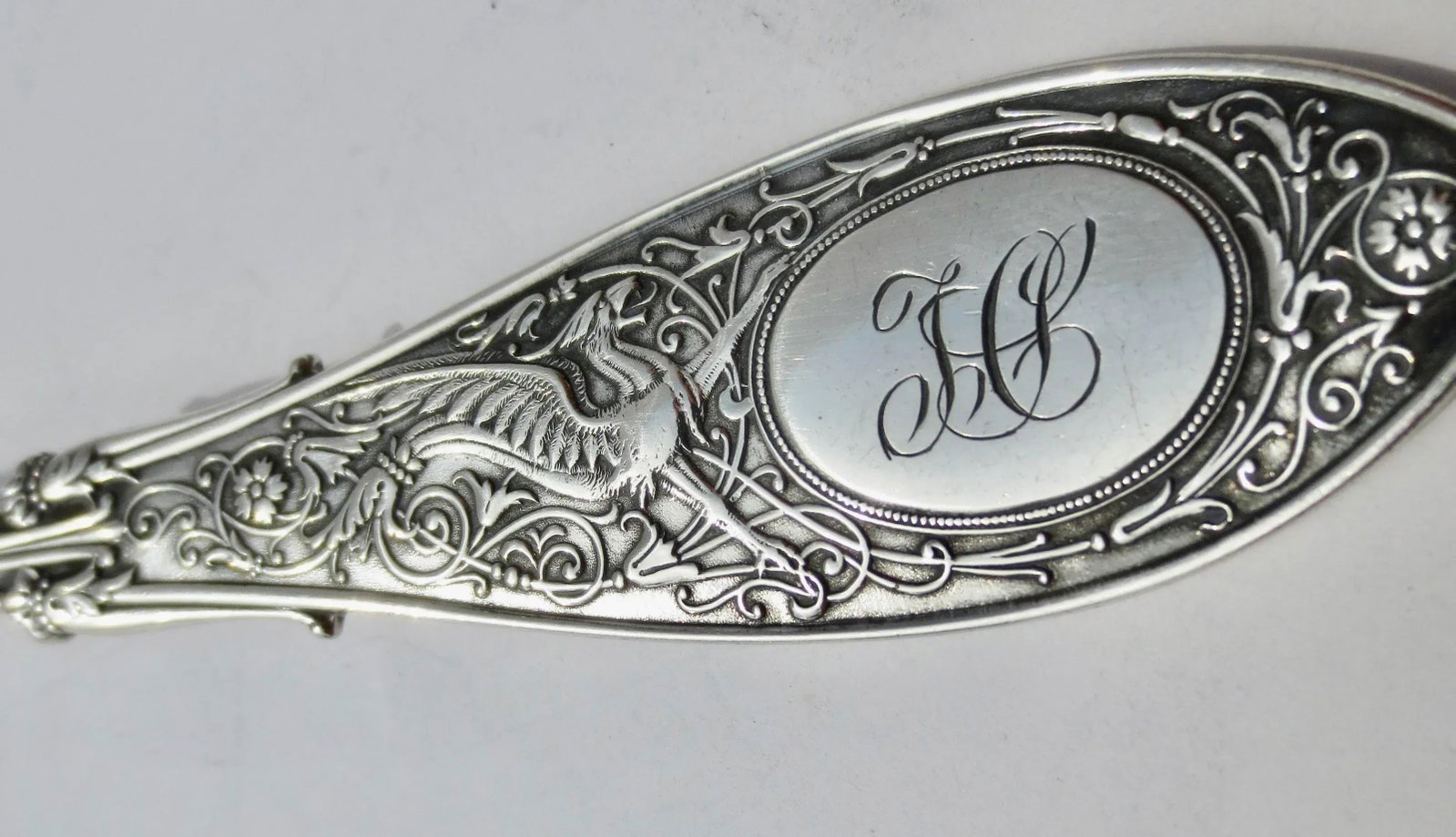Sterling Silver Sugar Spoon by T. L. Shaw 1875 - 6