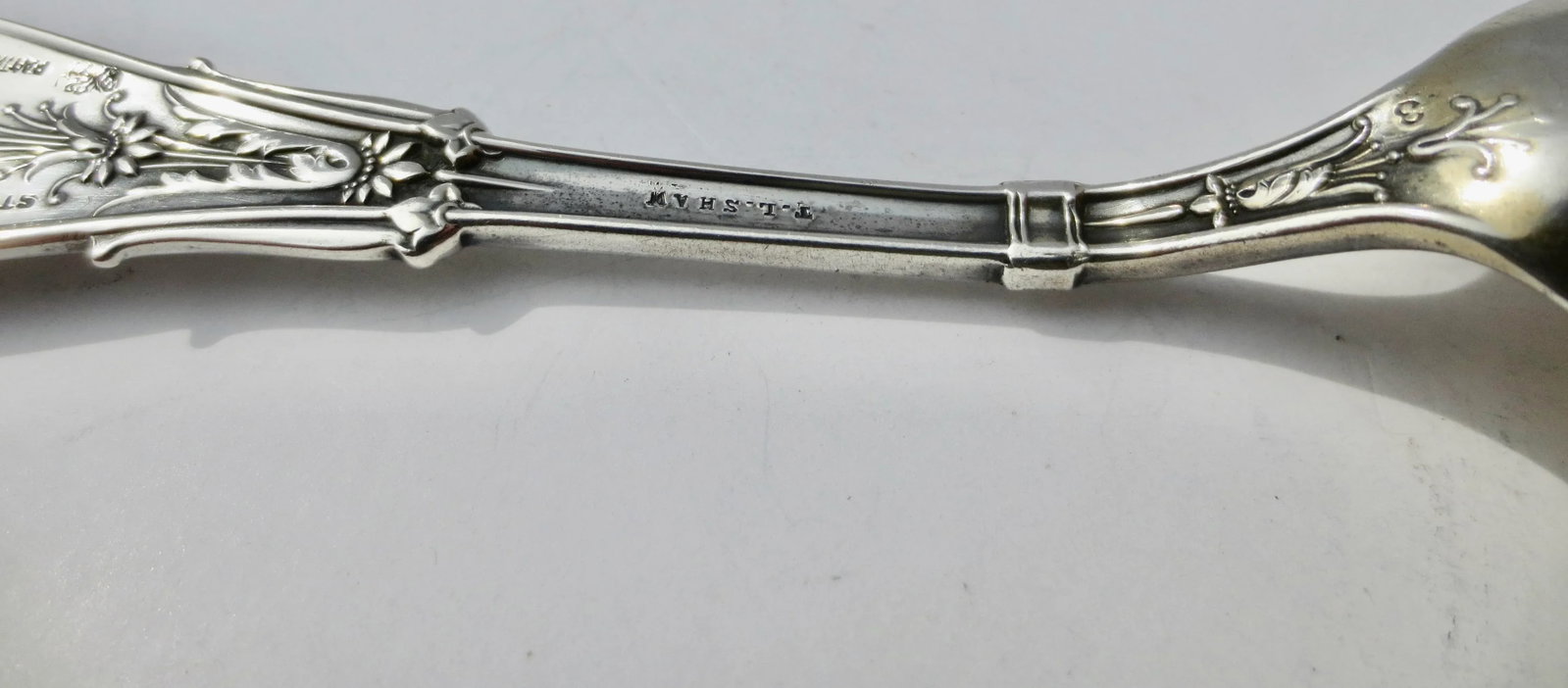Sterling Silver Sugar Spoon by T. L. Shaw 1875 - 8