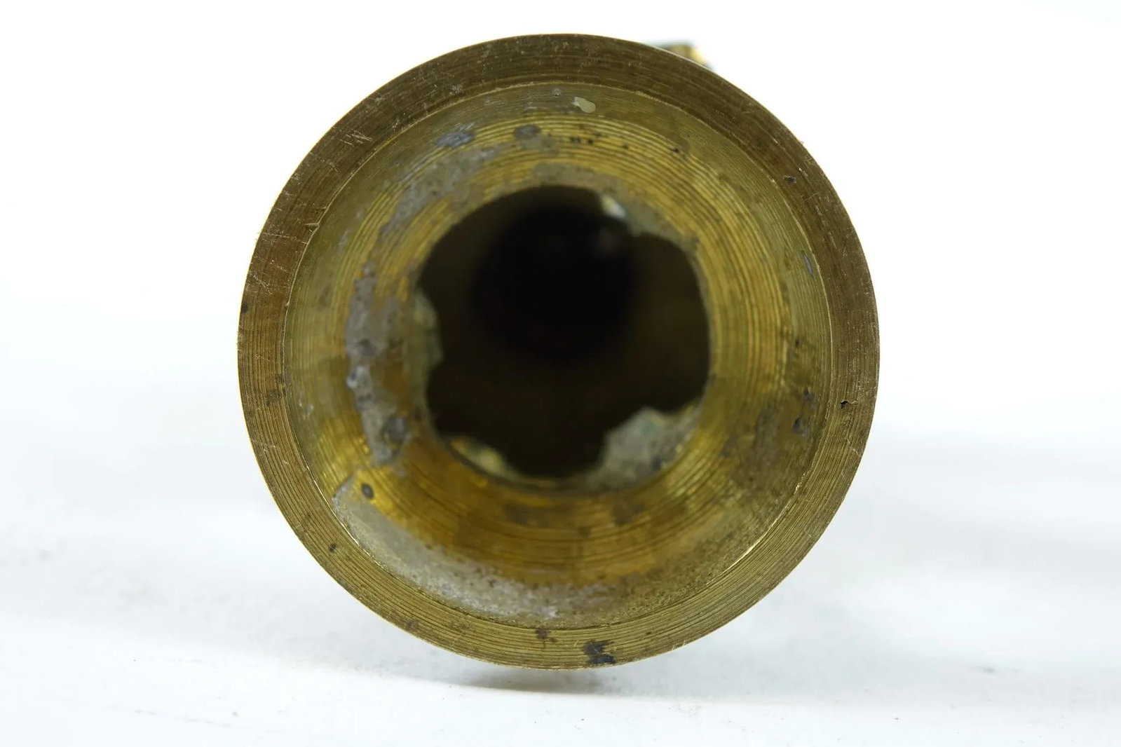 Mid 20th Century Chinese Brass Candle Holders - A Pair - 3